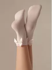 Носки для девочек с бантом lily light pink, , 20-22, CONTE ELEGANT, - 3