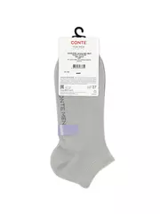 Тонкие короткие мужские носки cool 24/7 000 серый, , 40-41 (25), CONTE ELEGANT, - 3