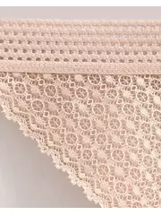 Трусы «танга» из кружева gotic lta 2982 almond, , 106/XL, CONTE ELEGANT, - 5