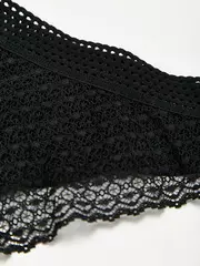 Трусы «бикини» из хлопка и кружева gotic lb 3005 black, , 106/XL, CONTE ELEGANT, - 4