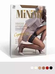 Чулки minimi capriccio 20 nero, , M/L, MINIMI, - 1