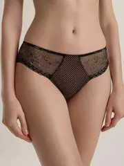 Трусы "танга" женские conte romance tp6154 черные, , 102/L, CONTE ELEGANT, - 1