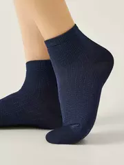 Короткие вискозные носки conte active 704 темно-синий, , 36-38 (23-25), CONTE ELEGANT, - 2