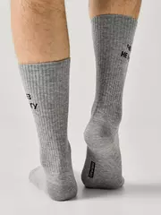 Носки удлинённые diwari active 222 серый, , 40-41 (25), DIWARI, - 3