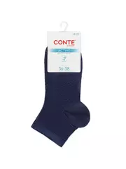 Короткие вискозные носки conte active 704 темно-синий, , 36-38 (23-25), CONTE ELEGANT, - 4