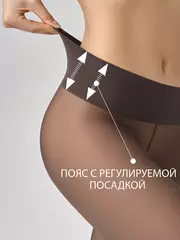 Колготки с низкой талией omsa nudo 40 vita bassa nero, , 2, OMSA, - 4