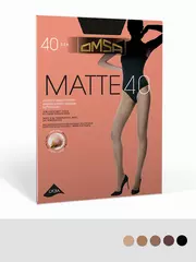 Колготки матовые omsa matte 40 nero, , 3, OMSA, - 1