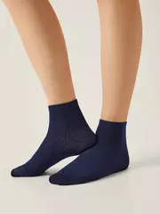 Короткие вискозные носки conte active 704 темно-синий, , 36-38 (23-25), CONTE ELEGANT, - 1