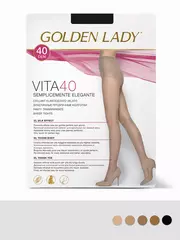 Колготки плотные с шортиками golden lady vita 40 melon, , 3, GOLDEN LADY, - 2