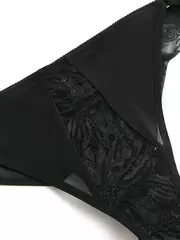 Трусы бразилиана со средней линией талии conte mystery garden lbr 3117 black, , 106/XL, CONTE ELEGANT, - 4