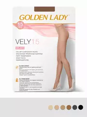 Женские колготки с шортиками golden lady vely 15 nero, , 3, GOLDEN LADY, - 1