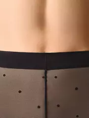 Колготки фантазийные omsa punto 40 nero, , 3/4(M/L), OMSA, - 5