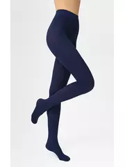 Колготки теплые фантазийные minimi napoletano 100 blu, , 2, MINIMI, - 1