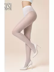 Колготки с ажурными трусиками sisi style 40 bianco, , 4, SISI, - 1