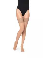 Чулки с кружевной резинкой filodoro afrodite 30 aut. playa, , 2 (8.5-9), FILODORO, - 3