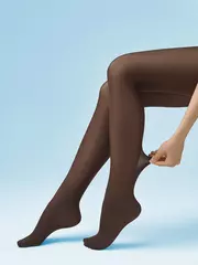 Колготки из мягкой микрофибры omsa velour 40 antracite, , 3, OMSA, - 5