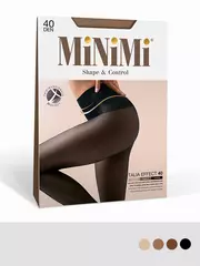 Колготки утягивающие minimi talia effect 40 caramello, , 2, MINIMI, - 2