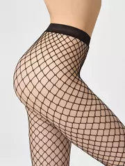 Колготки бесшовные с крупной сеткой minimi retina grande rosso, , 4 (L/XL), MINIMI, - 4