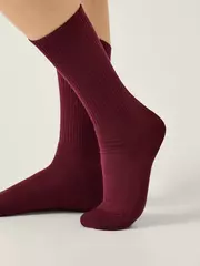 Удлиненные женские носки active 000 темно-бордовый, , 39-41 (25-27), CONTE ELEGANT, - 2