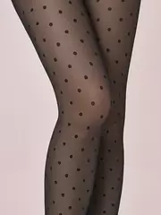 Колготки женские sisi pois all over 40 daino, , 3/4(M/L), SISI, - 4
