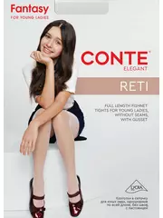 Колготки подростковые conte reti bianco, , 158-164, CONTE ELEGANT, - 1