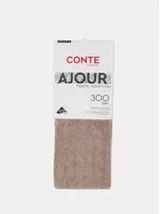 Колготки conte ajour 300 beige, , 4, CONTE ELEGANT, - 2