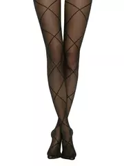 Колготки с имитацией шнуровки conte galerie nero, , 3, CONTE ELEGANT, - 5