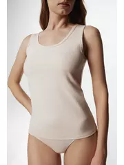 Майка женская basic collection lm 2020 natural, , 170-100/XL, CONTE ELEGANT, - 4