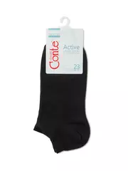 Носки женские (ультракороткие) active 000 черный, , 36-37 (23), CONTE ELEGANT, - 3