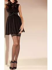 Чулки женские sisi queen 8 aut. nero, , 3, SISI, - 3