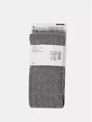 Тёплые ажурные колготки conte ajour 300 grey, , 2, CONTE ELEGANT, - 5