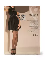 Чулки женские sisi queen 8 aut. nero, , 3, SISI, - 1