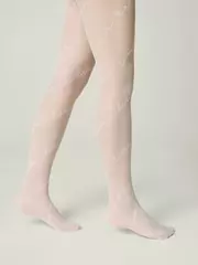 Детские колготки с рисунком «time best» grace bianco, , 152-158, CONTE ELEGANT, - 2