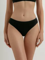 Трусы женские «бикини» conte lb 5003 black lurex, , 90/XS, CONTE ELEGANT, - 1