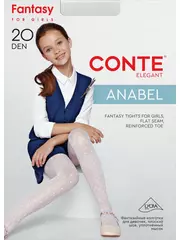 Колготки детские нарядные conte anabel bianco, , 116-122, CONTE ELEGANT, - 1