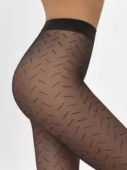 Колготки c рисунком minimi slash 20 avorio, , 2, MINIMI, - 4