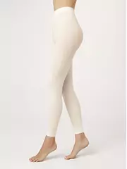 Плотные женские легинсы casual panna, , 3, CONTE ELEGANT, - 1