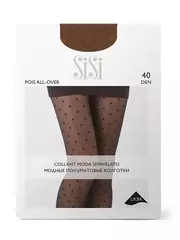 Колготки женские sisi pois all over 40 daino, , 3/4(M/L), SISI, - 2