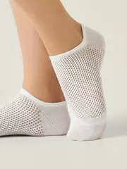 Ультракороткие носки conte active 618 белый, , 36-38 (23-25), CONTE ELEGANT, - 1