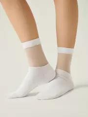 Носки со стразами conte classic 684 белый, , 36-38 (23-25), CONTE ELEGANT, - 2