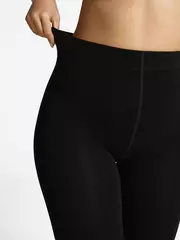 Теплые легинсы (хлопок с флисом) minimi siberia maxi nero, , 5, MINIMI, - 4