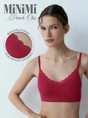 Топ на тонких бретелях с вкладышами minimi 1011s french chic lampone, , 42/44 (xs/s), MINIMI, - 1