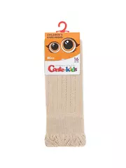 Гольфы с воздушными рюшами и хлопком miss 058 бежевый, , 18, CONTE-KIDS, - 5