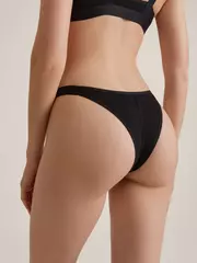 Трусы бразилиано в рубчик active shape lbr 3188 black, , 94/S, CONTE ELEGANT, - 4