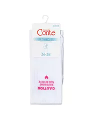 Удлиненные носки c надписью "caution" active 709 белый, , 39-41, CONTE ELEGANT, - 4