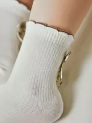 Носки детские (декор, бантики) tip-top 065 молочный, , 18, CONTE-KIDS, - 4