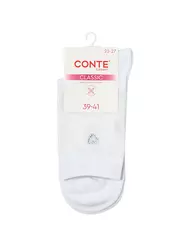 Носки со стразами conte classic 684 белый, , 36-38 (23-25), CONTE ELEGANT, - 4