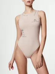 Боди женское с тату-рисунками conte tattoo style lbm 1484 natural, , 170-98/M, CONTE ELEGANT, - 1