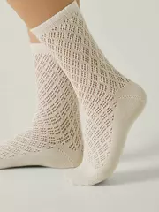 Носки женские (ажурные) conte classic 787 молочный, , 36-38 (23-25), CONTE ELEGANT, - 2
