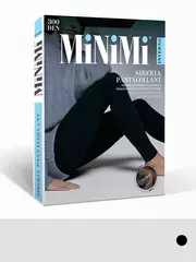Легинсы хлопковые с флисом minimi siberia 300 nero, , 3, MINIMI, - 1